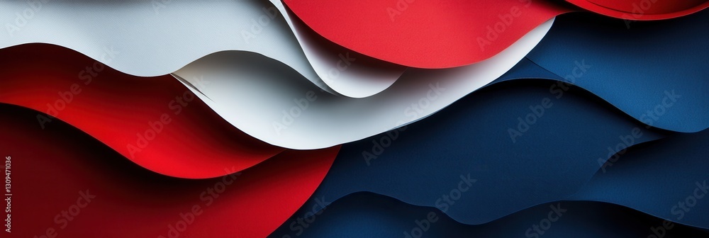 Poster energetic paper art background featuring abstract shapes symbolizing social movements and change wit