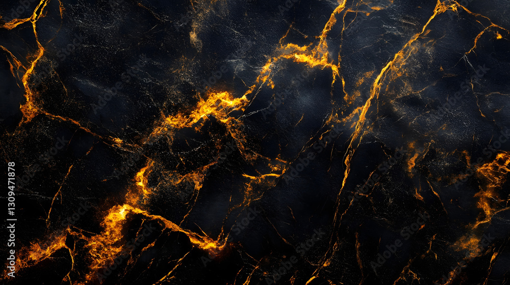 Poster Mesmerizing and dramatic textured background of fractured scorched and smoldering molten rock magma and fiery energy  Primal and elemental abstract design with a captivating intensity