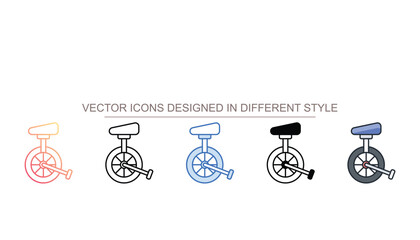Unicycle icon design with white background stock illustration © Graphicsmine