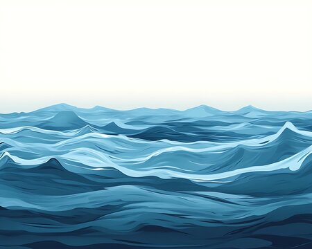 Ocean waves illustration