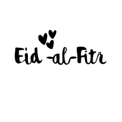 Typography happy Eid Mubarak