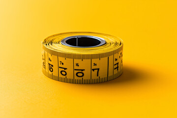 Yellow Measuring Tape on Surface