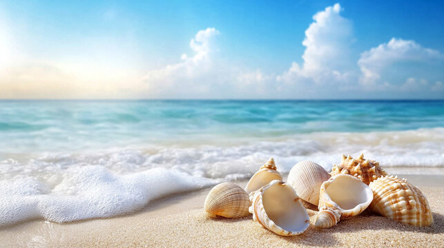 shells on the beach