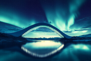 Beautiful Aurora Borealis Reflection