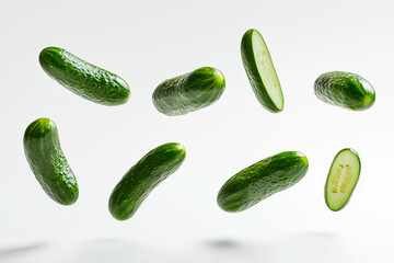 Floating Cucumbers in Motion