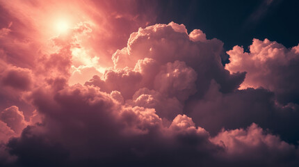 cosmic cloud illuminated by a nearby star, creating a stormy, ethereal nebula effect | generative AI