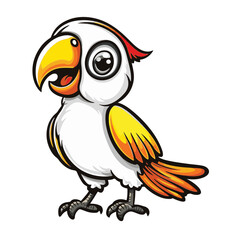 Sunny Cartoon Parrot