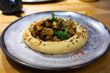 stuffed cabbage with mushrooms