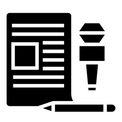 written news vector icon