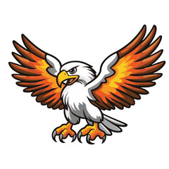 Majestic Cartoon Eagle