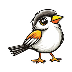 Obraz premium bird on a white background