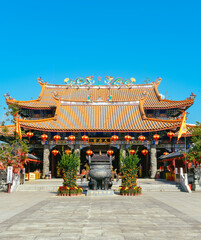 Obraz premium Tianhou Temple (aka Tianhou Palace, Mazu Temple) scenery in Xunliao Bay, Huizhou City, Guangdong Province, China, during January