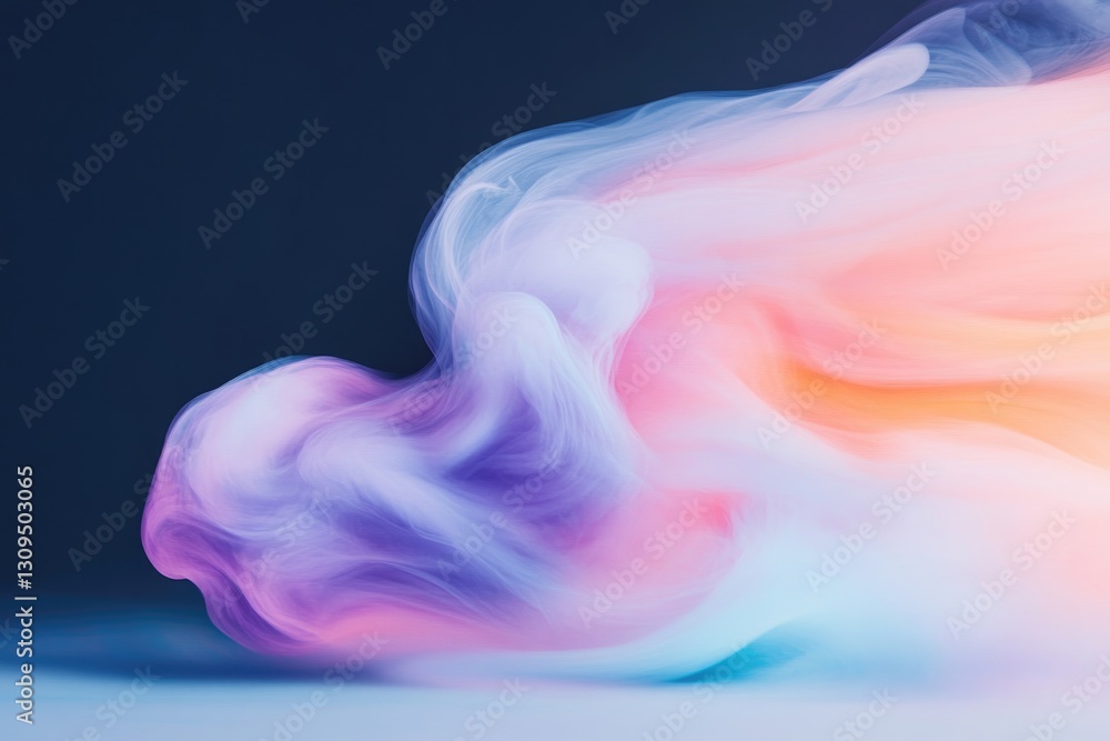 Aufkleber moody abstract design featuring irregular shapes blending harmoniously with swirling spectrum of viv