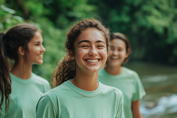 Obraz premium Joyful Smiles in Nature
