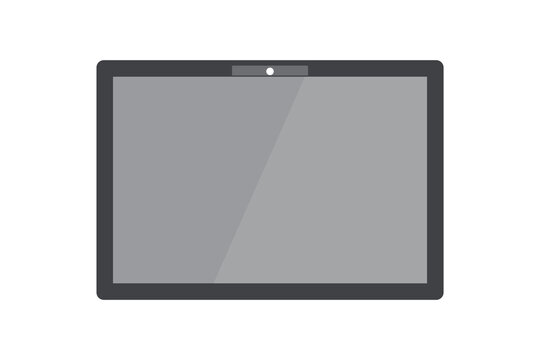 Tablet pc cartoon isolated on white background