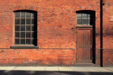 Rustic Red Brick Wall Design