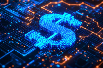 Digital Currency Financial Concept