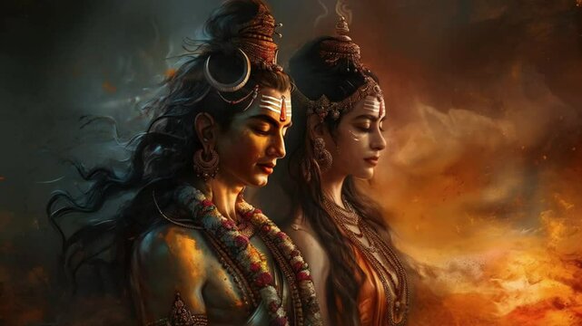 lord shiva parvathy concept