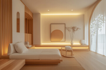 Serene Minimalist Bedroom Design