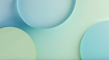 Soft Pastel Blue and Green Abstract Background