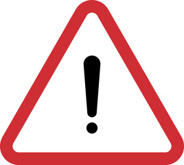 exclamation danger sign