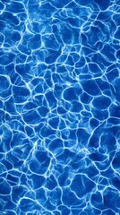 Tranquil blue water waves and rippling reflections creating an abstract natural background  Calming serene watery surface with gentle movement and transparency