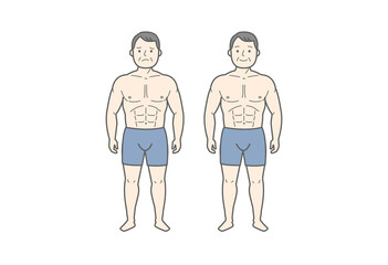 筋トレ, ボディメイク, フィットネス, ワークアウト, 健康管理, 体型維持, ダイエット, シックスパック, 体幹トレーニング, 健康意識, 生活習慣, 中年男性, メンズフィットネス, ジム, 筋肉, 体脂肪, 体重管理, トレーニング, 筋力向上, 運動習慣, スポーツ, 生活改善, ヘルスケア, 有酸素運動, 体力向上, ボディポジティブ, 自己受容, モチベーション, ストレス管理, 