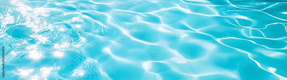 Poster tranquil turquoise waters serene swimming pool reflection backdrop with rippling waves and calming a