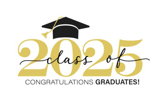 Class of 2025 vector illustration. Festive celebration design for graduation events and announcements. Congratulations graduates design template for social media posts to honor graduates.