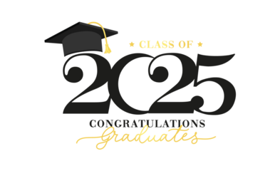 Class of 2025 vector illustration. Festive celebration design for graduation events and announcements. Congratulations graduates design template for social media posts to honor graduates.