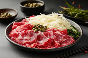 Fototapeta premium Fresh Ingredients for Hotpot Dining