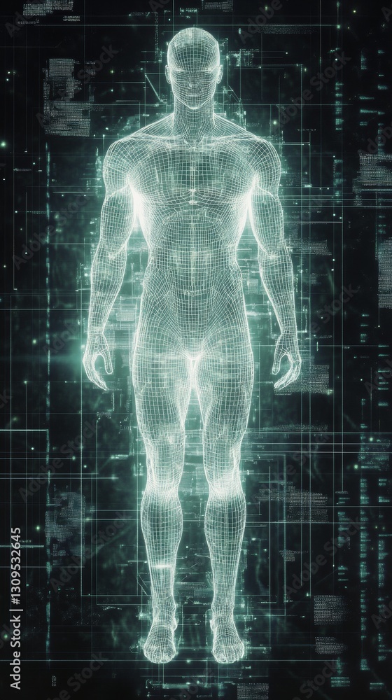Poster animation graphics science human anatomy digital compositing graphic design 3d modeling robot