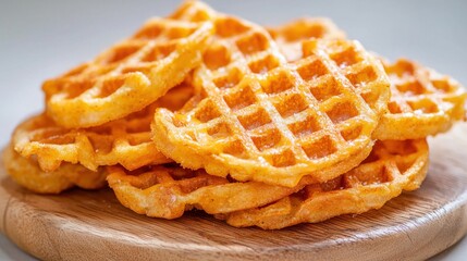Indulge in a delightful culinary experience with these golden-brown, crispy waffle fries generously smothered in rich, creamy queso Perfect as a satisfying snack, side dish, or appetizer, this