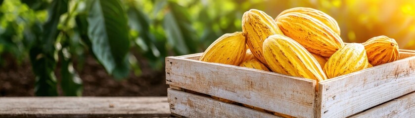 Explore the vibrant beauty of a cocoa plantation, showcasing dense foliage and traditional agricultural practices Witness sustainable farming in action, capturing the essence of rural landscapes and