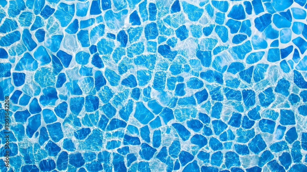 Fototapete Vibrant Shimmering Watery Abstract Background with Swirling Aqua Mosaic Textures  Calming serene and refreshing aquatic pattern with a fluid dynamic energy and movement  Ideal for wellness spa