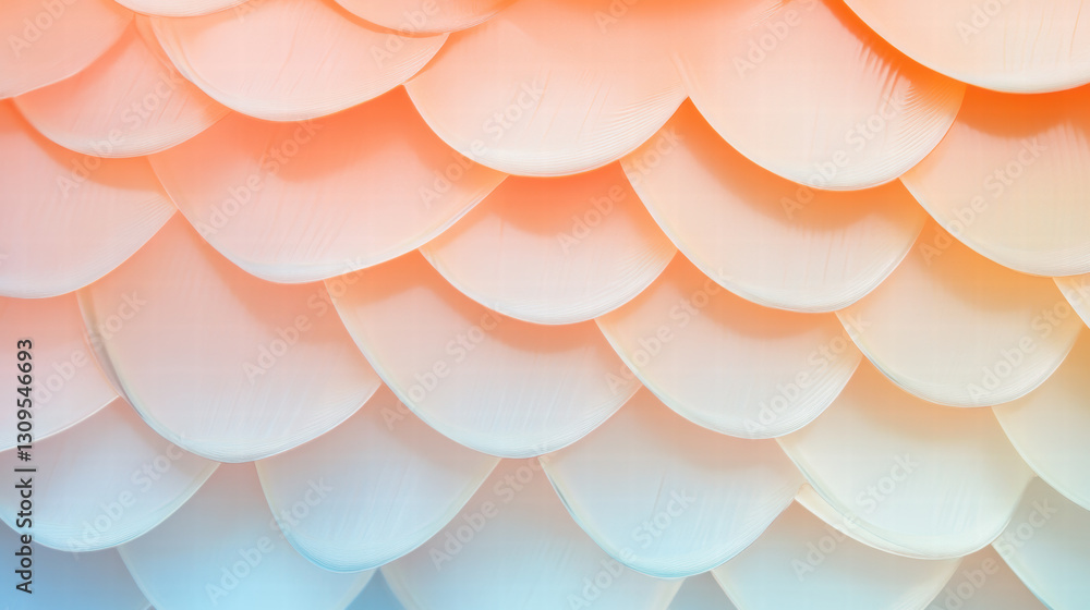Wall mural Gradient Scales Pattern
