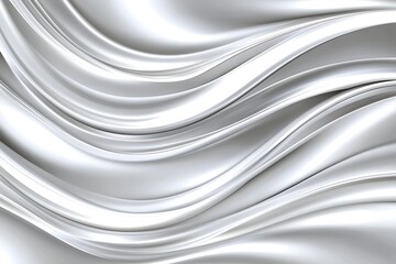 Elegant rippled metallic silver texture with flowing shapes design