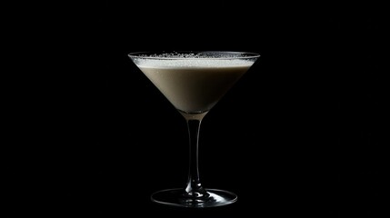 A glass of alcohol is sitting on a table