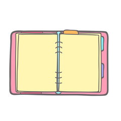 Hand-Drawn Pastel Notebook Illustration, Cute Planner Design