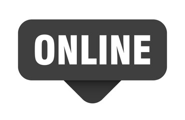 online sticker. online sign on transparent background
