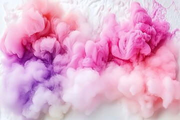 Fototapeta premium Ethereal wisps in pink and lilac, a soft dreamy smoke effect