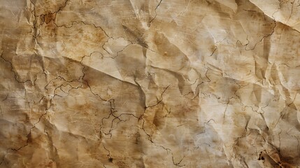 Antique Crumpled Parchment Texture: A Vintage Background Image
