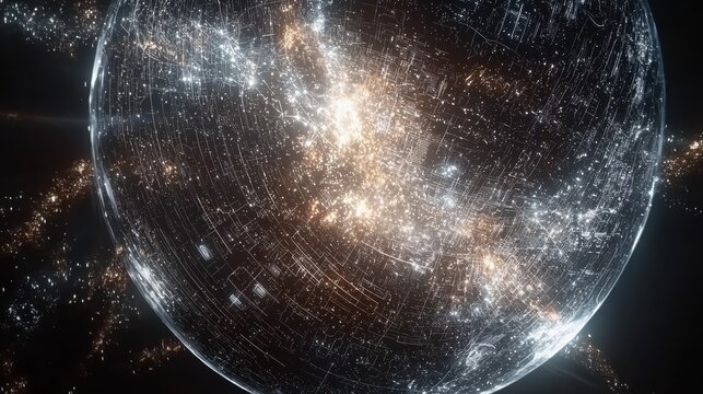 Cosmic exploration of stellar phenomena outer space digital illustration sci-fi environment aerial view galactic wonders
