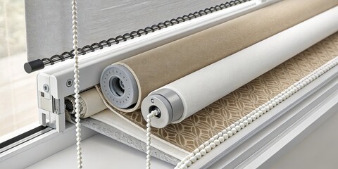 Dual Roller Shades Fabric Choices, Interior Design, Window coverings