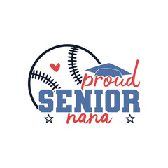 Proud Senior 2025 baseball nana, Senior 2025 baseball family