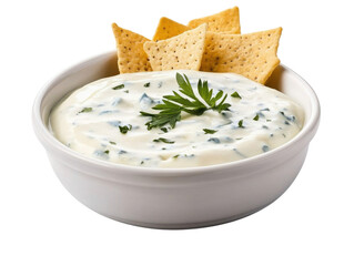 Blue Cheese Dip isolated on transparent png background.