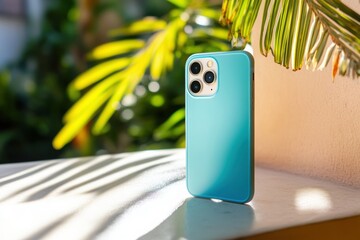 A lonely phone case on a light background