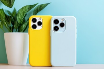 A lonely phone case on a light background. 