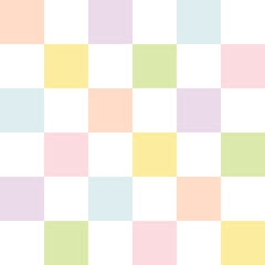 Checkerboard retro groovy background. Cute cartoon in hand-drawn style, pastel palette. perfect for printing, scrapbooking, textile, fabric