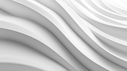 Abstract White Wavy Lines Background Pattern